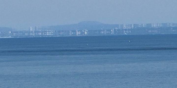 Canadian skyline appears scrambled due to spooky mirage