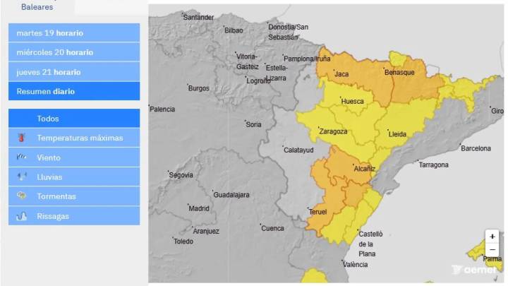 La CHE advierte de posibles crecidas súbitas en cauces menores