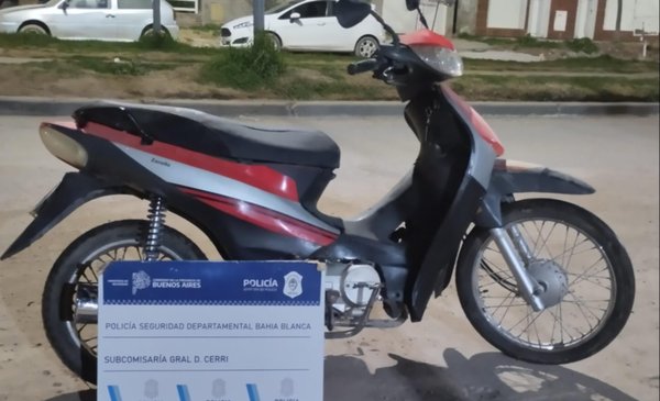 Gral. Daniel Cerri: detienen a una persona que intentó robar una moto