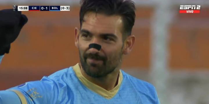 Golazo de Martín Cauteruccio con potente disparo de penal en Cienciano vs Bolívar por octavos de final vuelta de Copa Sudamericana 2025