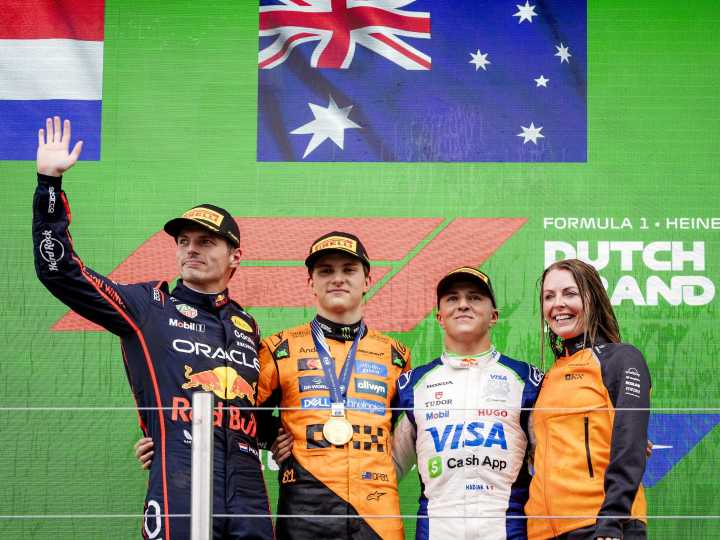 Piastri fue impecable en el GP de Países Bajos, aprovechó el abandono de Norris y encarriló el título de la Fórmula 1: el festejo de Hadjar