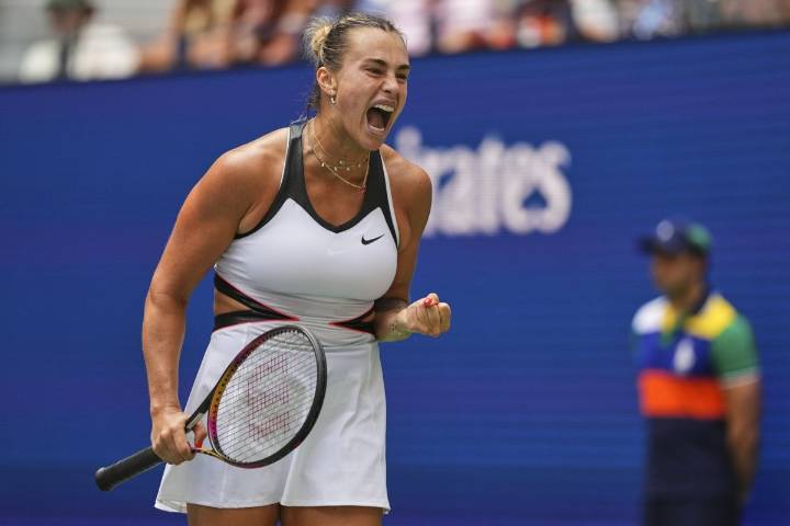Defending champion Aryna Sabalenka wins her first match at the US Open