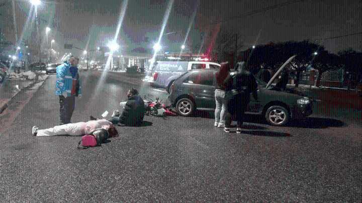 Madrugada accidentada en Quilmes: seis heridos