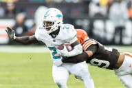 Dolphins RB De'Von Achane sidelined by calf injury