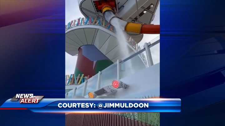 1 injured after water slide glass breaks on Royal Caribbean cruise ship