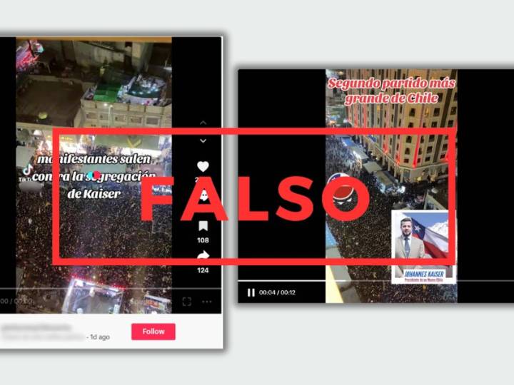 Comprueba: ¿Multitud de personas están en una marcha en apoyo a Kaiser?