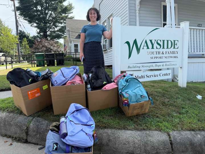 Addgene Supports Wayside Multi with Back-to-School Backpack Donation
