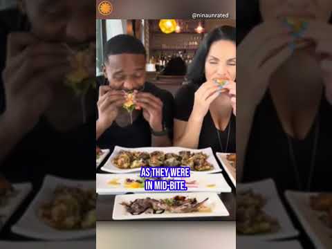 Food influencers capture mid-bite video of car crashing through restaurant window #shorts