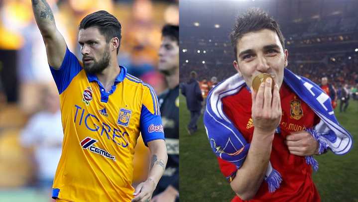 Los artilleros presentes en el partido entre Leyendas de Tigres y Barca Legends