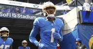 Chargers wide receiver Quentin Johnston carted off after taking hit vs. Rams
