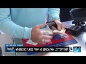 Where do funds from North Carolina Education Lottery go?