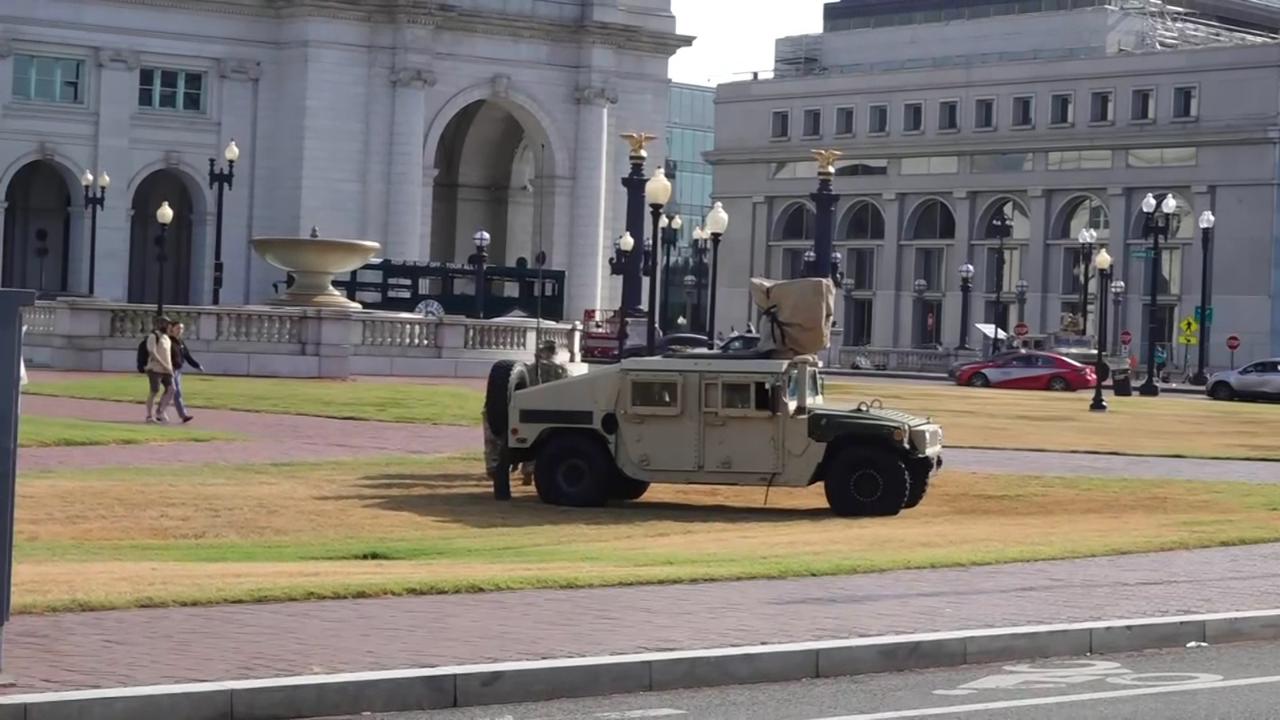 National Guard sets up outside Washington’s Union Station