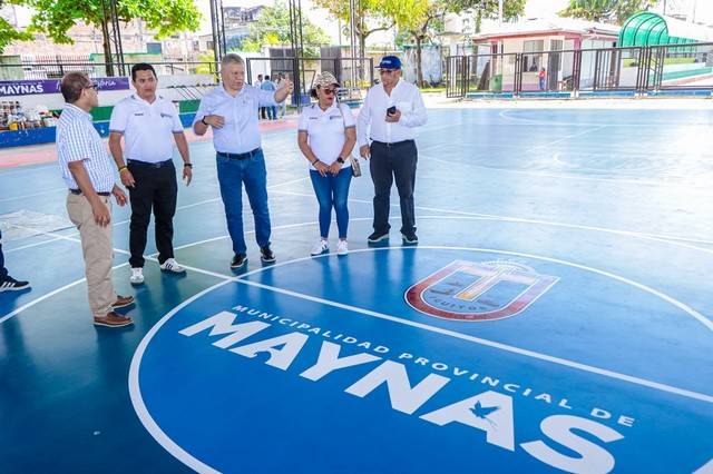 Municipalidad de Maynas invierte en obras de mejoramiento de pistas, bulevar y áreas deportivas