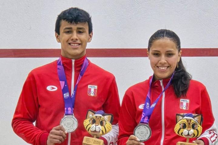Perú gana la medalla de plata en squash en los Panamericanos Junior 2025