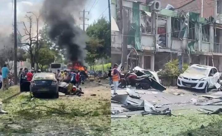 Seis muertos y 65 heridos deja atentado con carro bomba frente a la Base Aérea en Cali