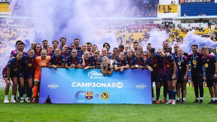 El Barcelona termina gira por México con triunfo sobre el América e invicto