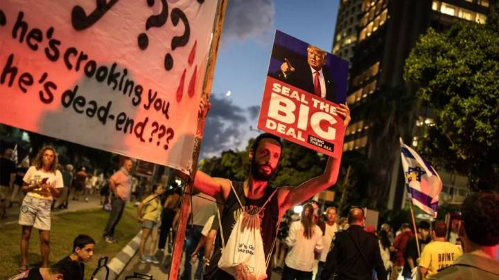 Manifestantes en Israel exigen acuerdo urgente para liberar rehenes en Gaza