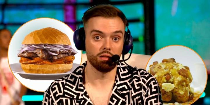 El mundial de desayunos no tiene sentido, según Ibai: el pan con chicharrón de Perú se enfrenta al bolón verde ecuatoriano