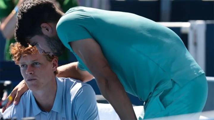 Jannik Sinner se retiró y Carlos Alcaraz se consagró campeón del Masters 1000 de Cincinatti