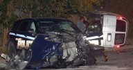 Photo: Police cruiser and van collide on Avenue C in Billings