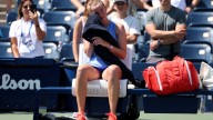 Two-time Wimbledon champion in tears on court as she retires at US Open