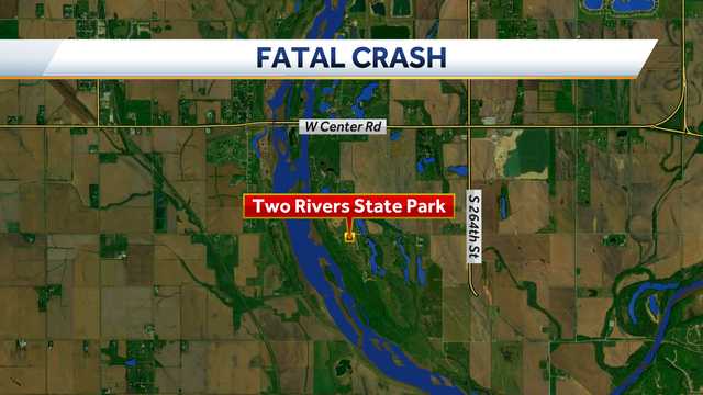 Woman killed, man injured after tree falls on vehicle at a Nebraska state park during severe storms