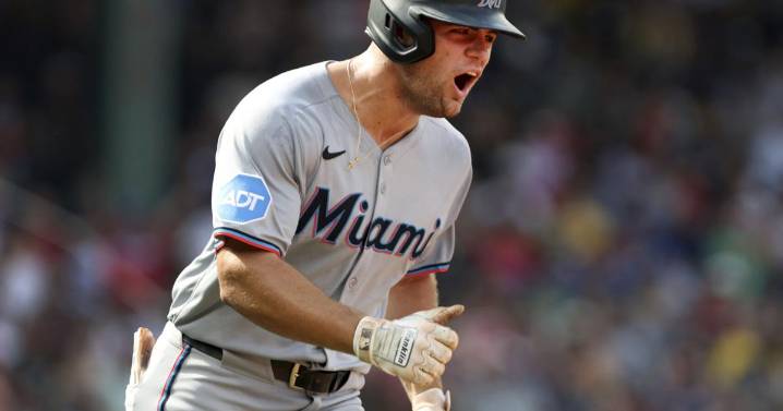 Myers and Marsee homer in 3-run 9th to lift the Marlins past the Red Sox, 5