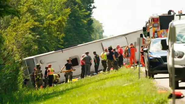 Accidente de autobús en Nueva York deja varias víctimas