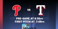 Rangers open three-game series against Phillies Friday on My Lubbock TV, Saturday on FOX34