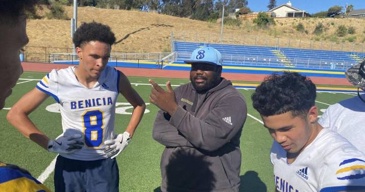 Ex-Broncos star-turned-coach C.J. Anderson at Benicia High