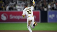 Sheets hits 2 of San Diego's 4 homers, Tatis robs Devers as the Padres beat the Giants 8