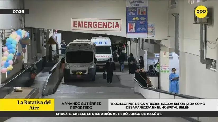 Trujillo: encuentran a bebé que fue reportada como desaparecida en el Hospital Belén