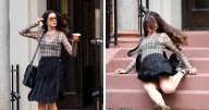 Anne Hathaway Falls Off Stairs After Her Heel Breaks In Viral Video From ‘The Devil Wears Prada 2’ Set