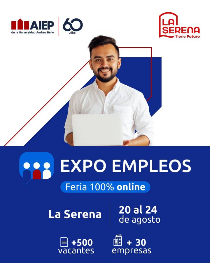 Feria laboral online en La Serena: cientos de oportunidades disponibles del 20 al 24 de agosto