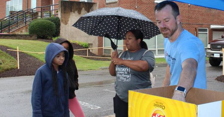 After open house for Hurt elementary school, church provides free meals to families