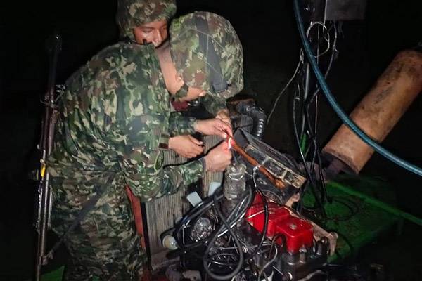 Ejército destruyó maquinaria utilizada para explotación minera