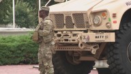 National Guard military vehicle crashes into car in Capitol Hill