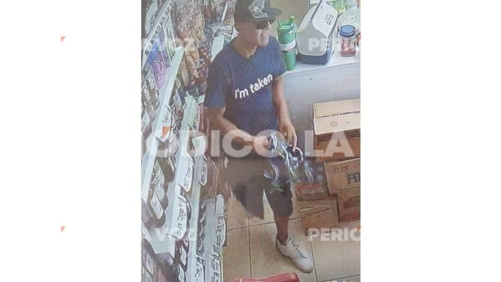 Delincuente captado por cámaras durante asalto en Chips