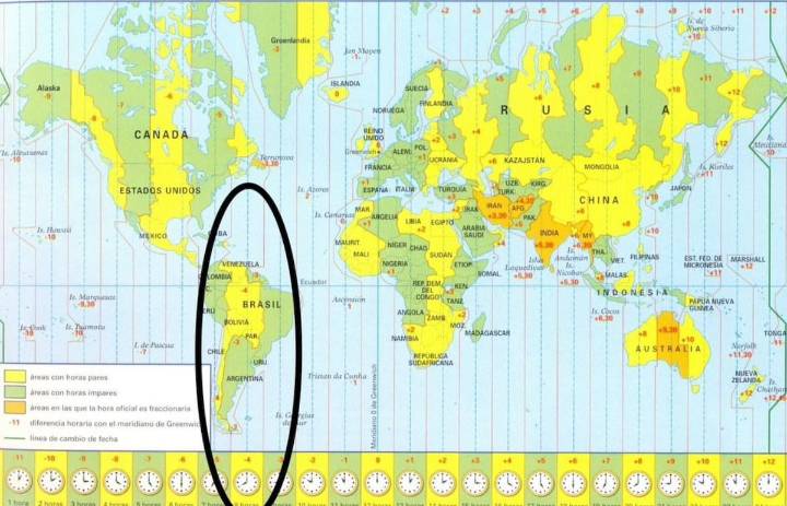 Dato. Cuál es el huso horario de la Argentina