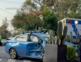 AUTOMOVILISTA LE PISO AL ACELERADOR Y TERMINÓ CHOCANDO CONTRA OTRO VEHÍCULO EN LA ALCALDÍA COYOACÁN