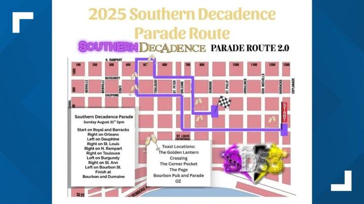Southern Decadence 2025: Parade route changes in the French Quarter