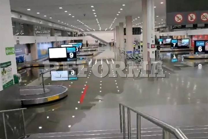 Reanuda operaciones AICM; lluvia afectó 104 vuelos