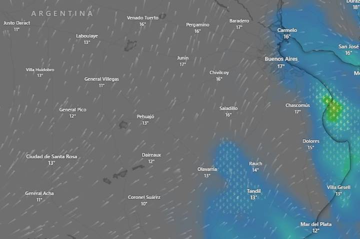 Pronóstico. A qué hora llega la lluvia a Buenos Aires, según el SMN