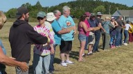 Volunteers show up to move mustard, literally, in Eastport