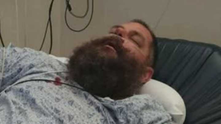 Wrestler Syko Stu lies motionless in hospital bed as family give major health update following Raja Jackson attack