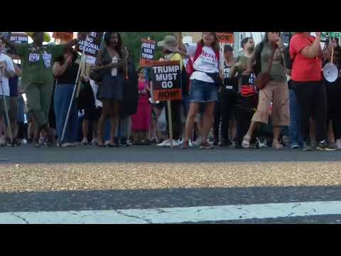 WATCH: Protesters rally against federal police surge in D.C.