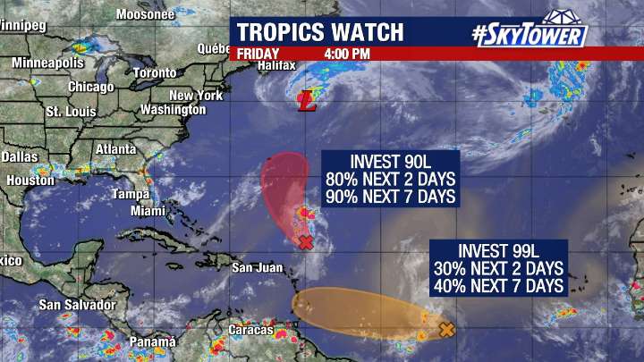 NHC watching 2 tropical waves in Atlantic as Erin moves away from U.S.