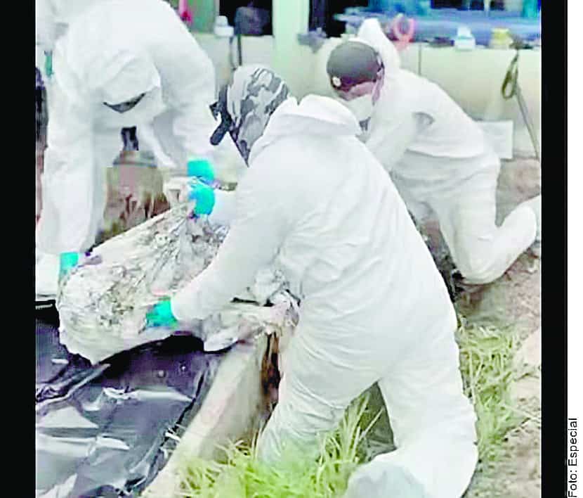 Suman 32 cuerpos hallados en finca
