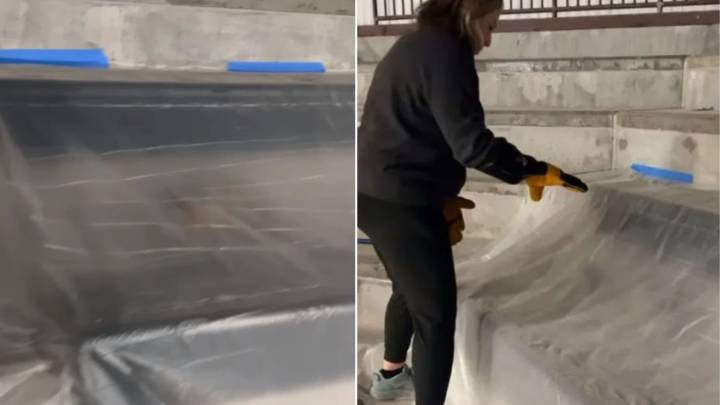 Texas Construction Workers Notice Shadowy Figure Under Tarp, Then Make A Shocking Realization