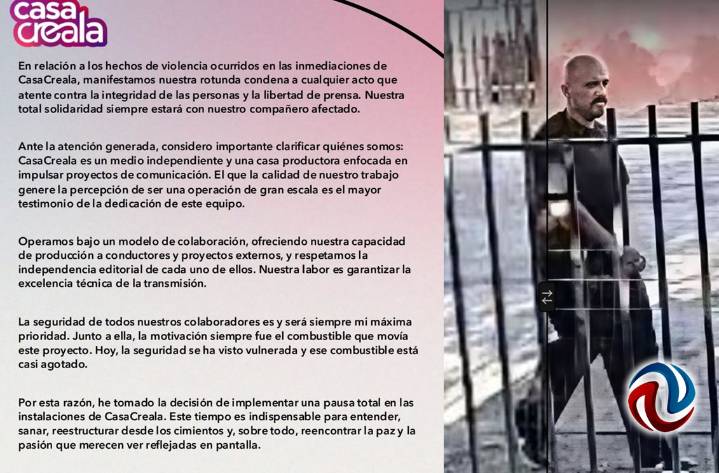 Detienen a "El Cholo", presunto agresor del periodista Jorge Heras